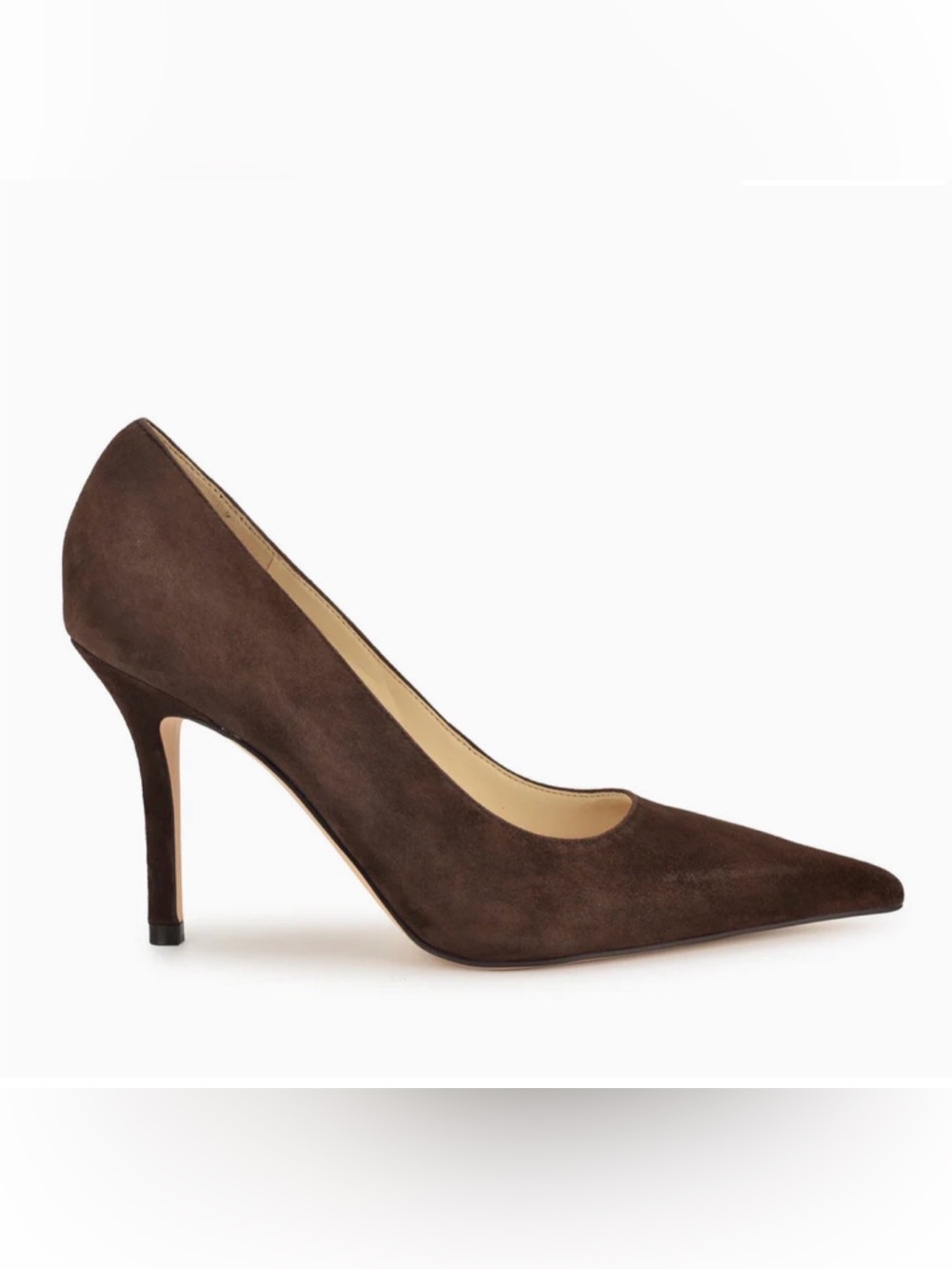 SCHUTZ Brown Suede Pointed-Toe Stiletto Pump